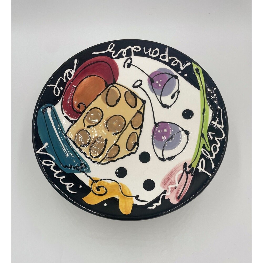 With Love Joanne Delomba for Lotus French Champagne Wine & Cheese Plate Stand